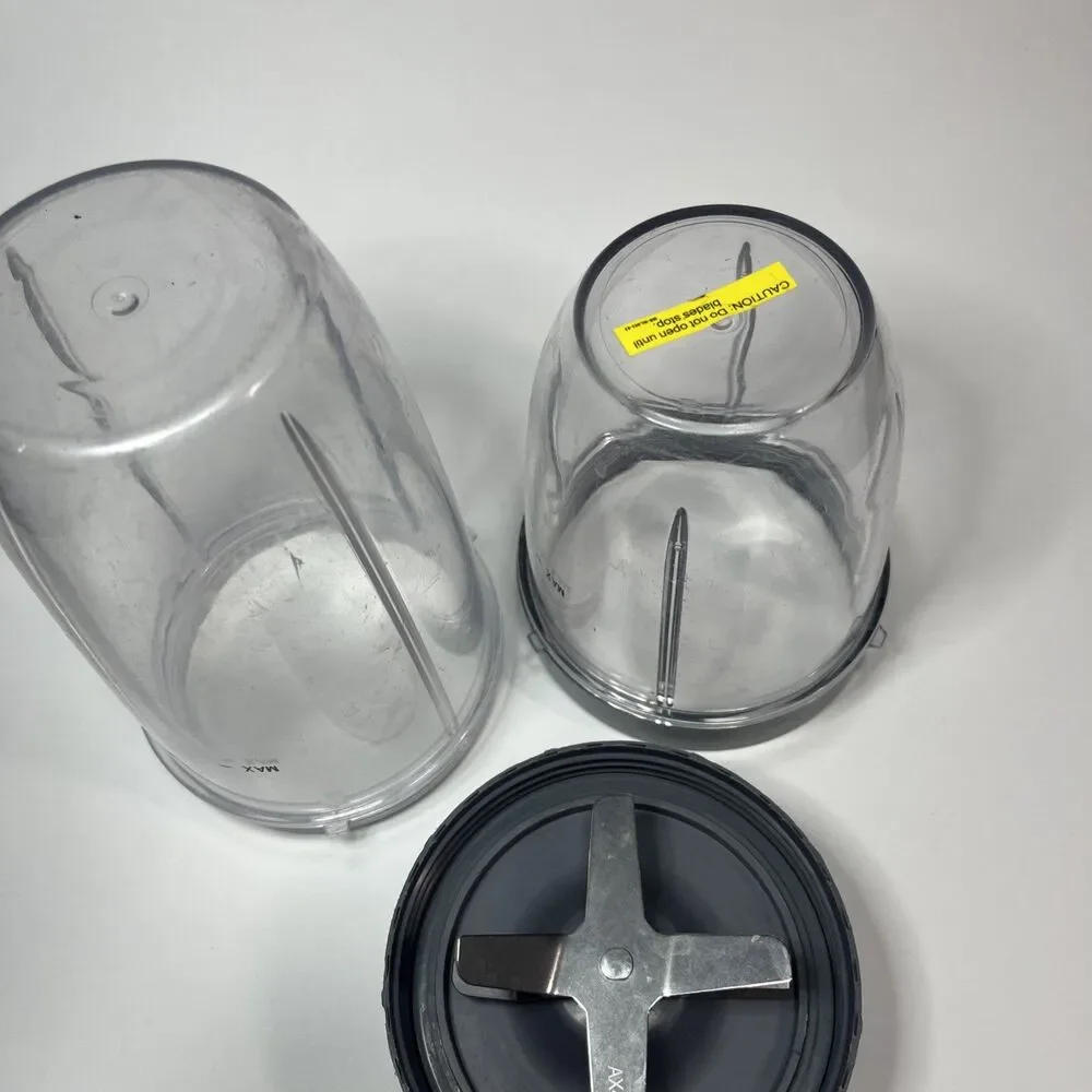 Replacement Blending Cups & Blade Compatible With Magic Bullet ,3 pieces
